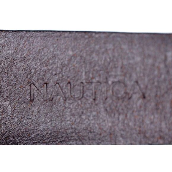 Nautica BROWN GENUINE LEATHER 1 1/4"Wd CASUAL DRESS MEN'S BELT Sz 40 (F82 - Picture 7 of 13